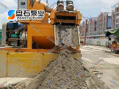 沙水分離現(xiàn)場(chǎng)